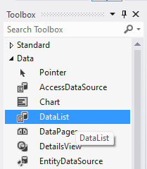 datalist control in asp.net