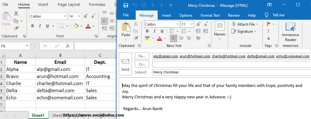 Automatically Send Emails On Special Occasions In Excel