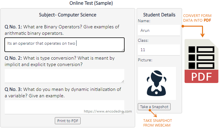 Convert Your Form Data To Pdf Using Javascript