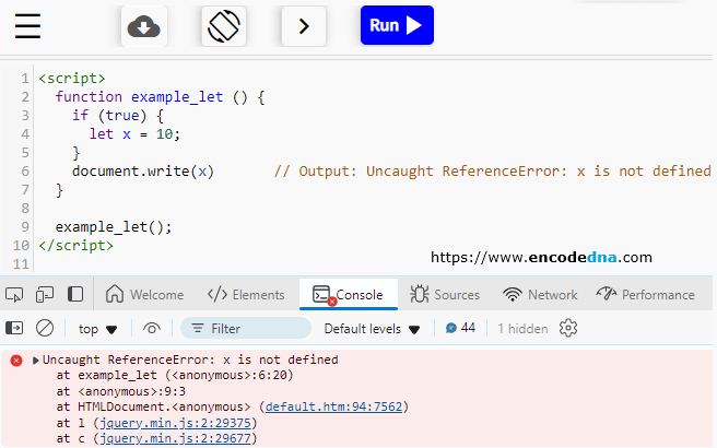 why use let instead of var in javascript