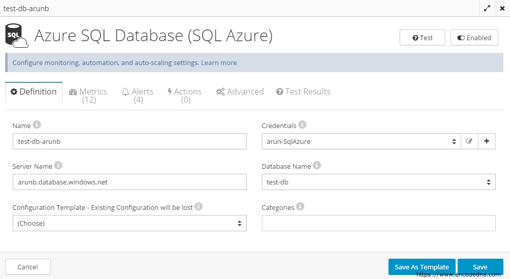 CloudMonix Azure SQL Database Automation